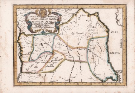 Tabula Topographica Omniu Locor et Conven. Provincia Castillae.