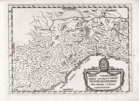 Tabula Topographica Omniu Locor et Conven. Provinciae Genuensis.