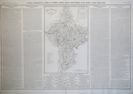 Tavola Geografica, Fisica e Storica della Valle dell'Orcia, e di …