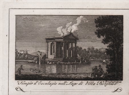 Tempio d'Esculapio nell'Lago di Villa Borghese