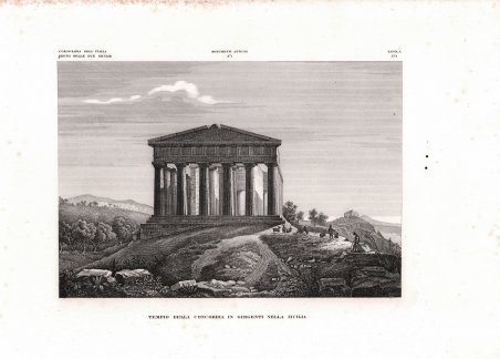 Tempio della Concordia in Girgenti nella Sicilia