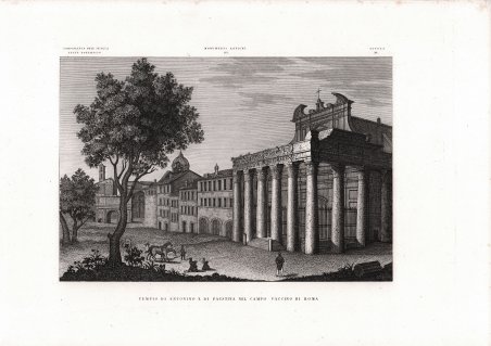 Tempio di Antonino e di Faustina nel Campo Vaccino di …