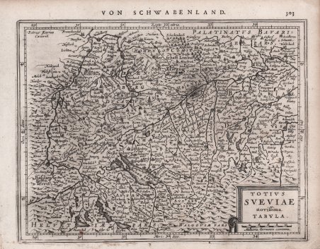 Totius Sveviae novissima Tabula