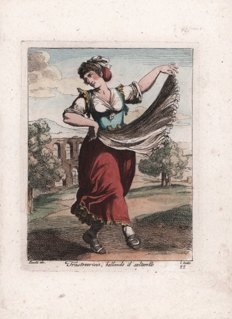 Trasteverina, ballando il saltarello