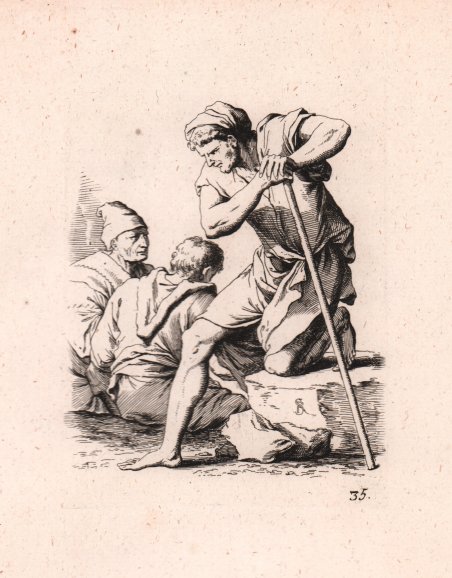 Tre uomini in conversazione
