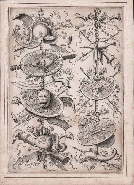 Trofeo con insegne dei romani