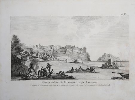 Tropea veduta dalla marina verso Pargalia