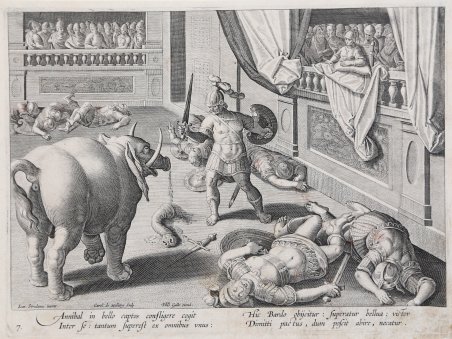 Un soldato romano uccide l'elefante di Annibale