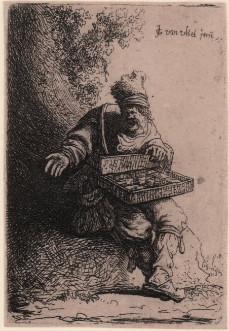 Un venditore ambulante