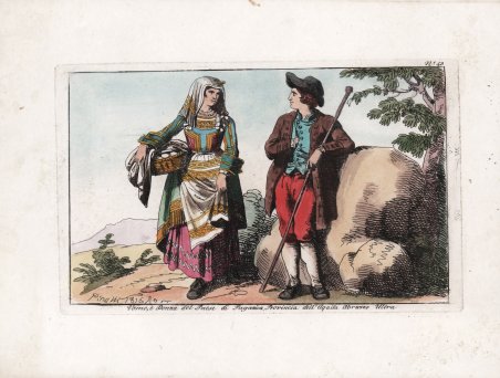 Uomo, e Donna del Paese di Paganica Provincia dell'Aquila Abruzzo …