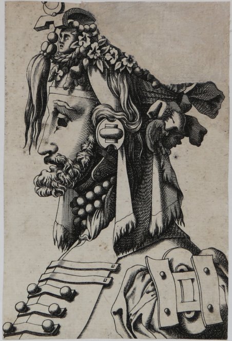 Uomo mascherato con barba