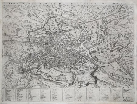 Urbis Romae Novissima Delineatio MDCL