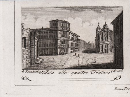 Veduta alle quattro Fontane