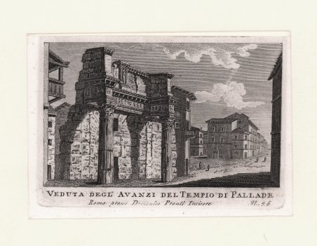 Veduta degl'Avanzi del Tempio di Pallade