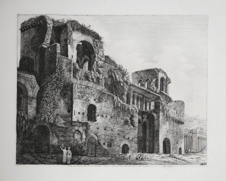 Veduta degl'avanzi delle Torri di Belisario. Dalla porta che guarda …