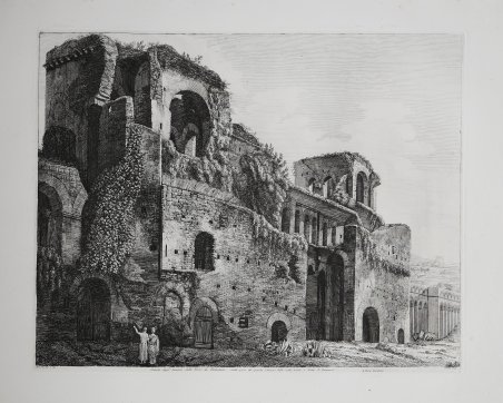 Veduta degl'avanzi delle Torri di Belisario. Dalla porta che guarda …