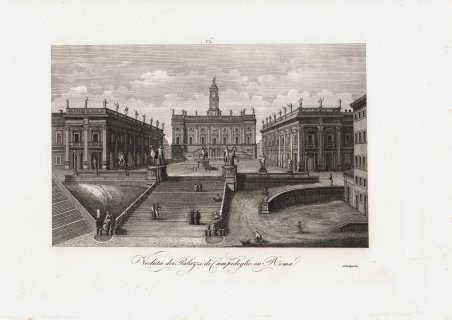 Veduta dei Palazzi di Campidoglio in Roma