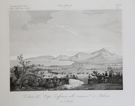 Veduta del Capo Zafferano nelle vicinanze di Palermo in Sicilia