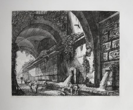 Veduta del condotto dell'Acqua Vergine situato alla Chiavica del Bufalo