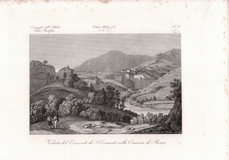 Veduta del Convento di S. Cosimato nella Comarca di Roma