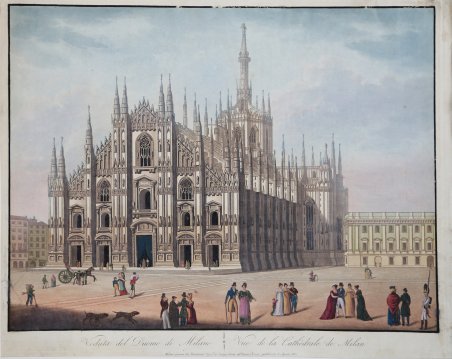 Veduta del Duomo di Milano / Vue de la Cathêdrale …