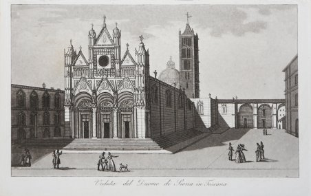 Veduta del Duomo di Siena in Toscana
