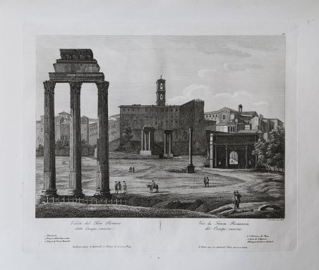 Veduta del Foro Romano detto Campo Vaccino / Vue du …