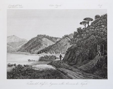 Veduta del Lago d'Agnano nella Provincia di Napoli