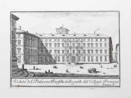 Veduta del Palazzo Panfilio dalla parte del Collegio Romano