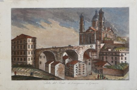 Veduta del Ponte di Carignano a Genova