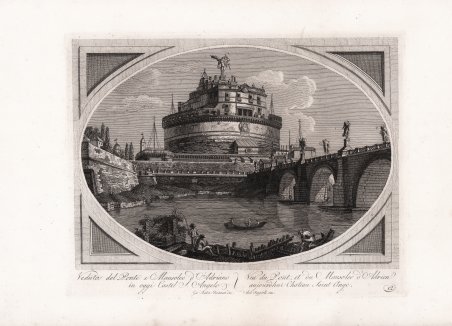 Veduta del Ponte e Mausoleo d'Adriano in oggi Castel S. …