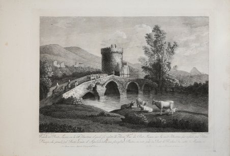 Veduta del Ponte Lucano su la via Tiburtina, il quale …