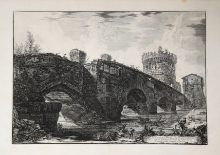 Veduta del Ponte Lugano su l'Anione nella via Tiburtina risarcito …