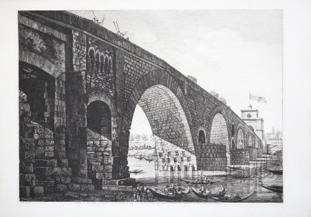 Veduta del Ponte Molle sul Tevere