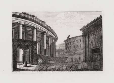 Veduta del Quartiere de' Svizzeri, e di porzione del Portico …