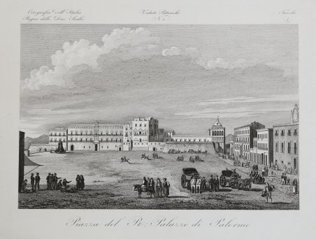 Veduta del R. Palazzo in Palermo