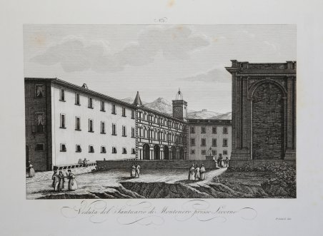 Veduta del Santuario di Montenero presso Livorno