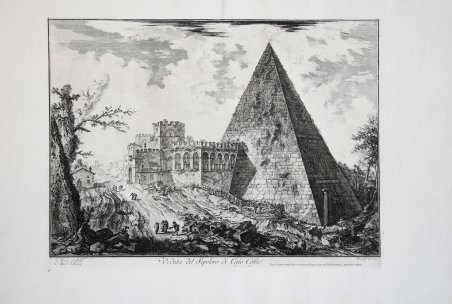 Veduta del Sepolcro di Cajo Cestio