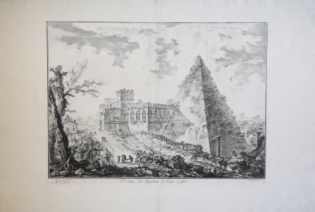 Veduta del Sepolcro di Cajo Cestio