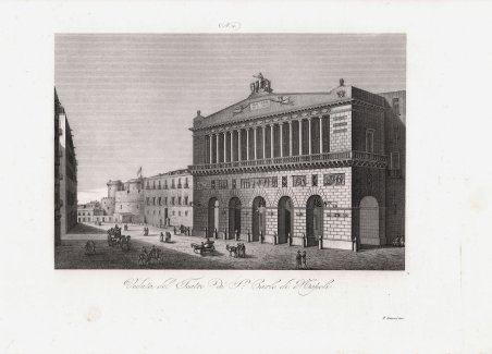 Veduta del Teatro di S. Carlo di Napoli