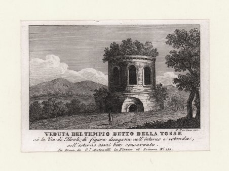 Veduta del Tempio detto della Tosse
