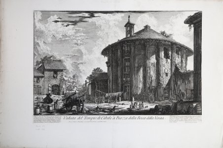 Veduta del Tempio di Cibele a Piazza della Bocca della …