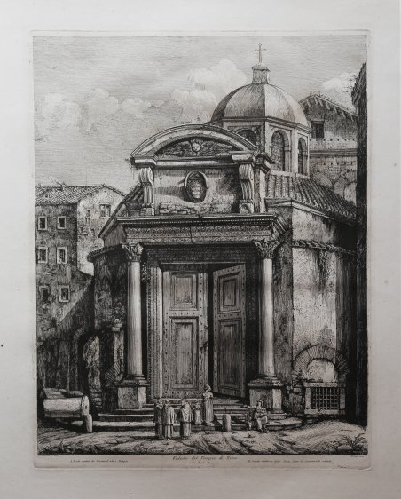 Veduta del Tempio di Remo nel Foro Romano