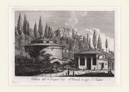 Veduta del Tempio di Romolo, in oggi S. Teodoro