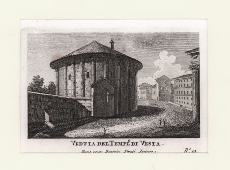 Veduta del Tempio di Vesta