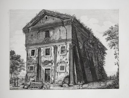 Veduta dell'Antico Tempio dedicato alle nove Muse da Marco F.Nobiliore …