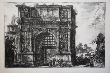 Veduta dell'Arco di Benevento nel Regno di Napoli