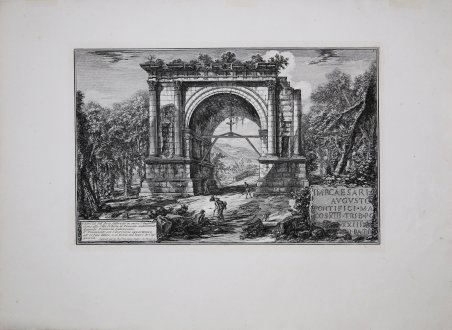 Veduta dell'Arco fabbricato in onore d'Augusto vicino alla CittÃ di … | Immagine Gallery 2