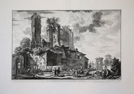 Veduta dell'avanzo del Castello, che prendendo una posizione dell'Acqua Giulia …