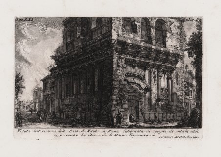 Veduta dell'avanzo della Casa di Nicolò di Rienzo.